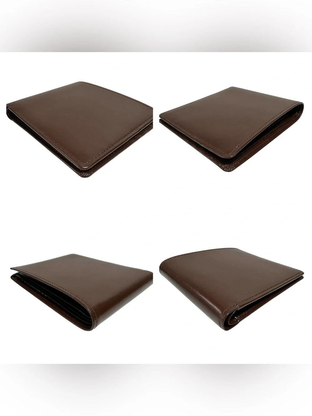 Burberry Brown Leather & Nova Check Men’s Bifold Wallet with Box